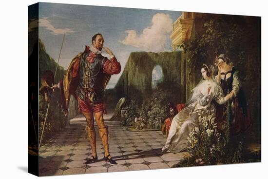 'Malvolio and the Countess', c1840, (c1915)-Daniel Maclise-Stretched Canvas