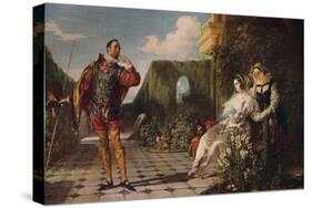 'Malvolio and the Countess', c1840, (c1915)-Daniel Maclise-Stretched Canvas