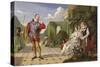 Malvolio and the Countess-Daniel Maclise-Stretched Canvas
