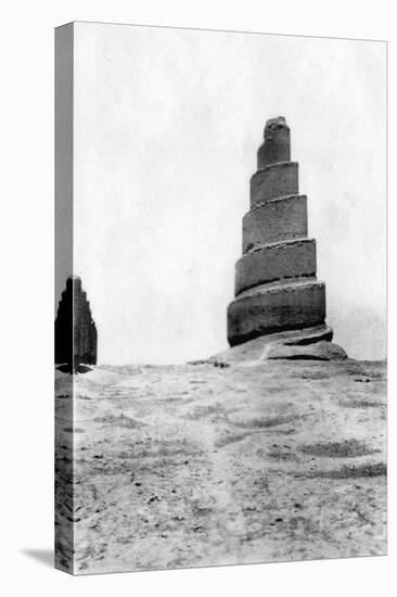 Malwiya Tower, Samarra, Mesopotamia, 1918-null-Stretched Canvas