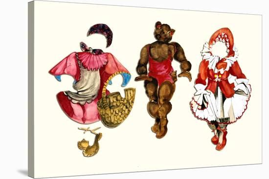 Mama Bear Paper Doll-Zelda Fitzgerald-Stretched Canvas