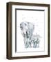 Mama Elephant-Katrina Pete-Framed Art Print