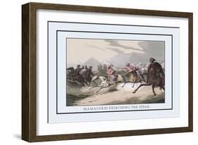 Mamalukes Exercising the Spear-J.h. Clark-Framed Art Print