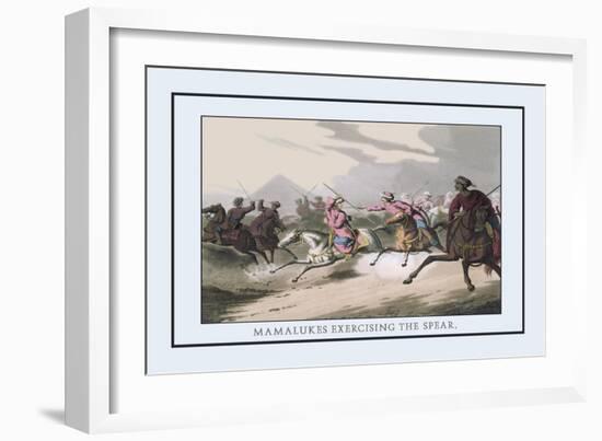 Mamalukes Exercising the Spear-J.h. Clark-Framed Art Print