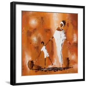 Maman et Moi II-Johanna-Framed Art Print