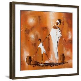 Maman et Moi II-Johanna-Framed Art Print