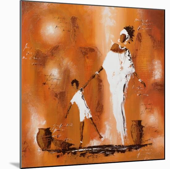 Maman et Moi II-Johanna-Mounted Art Print