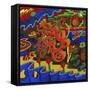 Mambo-Doodle-416-Howie Green-Framed Stretched Canvas