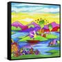 Mamboland Landscape-815-Howie Green-Framed Stretched Canvas
