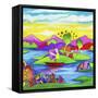 Mamboland Landscape-815-Howie Green-Framed Stretched Canvas