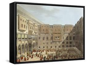 Mameluke Practice in Front of the Palace of Mourad Bey in Cairo-Luigi Mayer-Framed Stretched Canvas