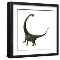 Mamenchisaurus, a Plant-Eating Sauropod Dinosaur-null-Framed Art Print