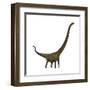 Mamenchisaurus, a Plant-Eating Sauropod Dinosaur-null-Framed Art Print