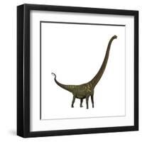 Mamenchisaurus, a Plant-Eating Sauropod Dinosaur-null-Framed Art Print