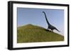 Mamenchisaurus in an Open Field-null-Framed Art Print