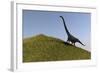 Mamenchisaurus in an Open Field-null-Framed Art Print