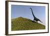 Mamenchisaurus in an Open Field-null-Framed Art Print