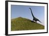 Mamenchisaurus in an Open Field-null-Framed Art Print