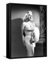 Mamie Van Doren- 1950s (b/w photo)-null-Framed Stretched Canvas