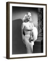 Mamie Van Doren- 1950s (b/w photo)-null-Framed Photo