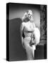 Mamie Van Doren- 1950s (b/w photo)-null-Stretched Canvas