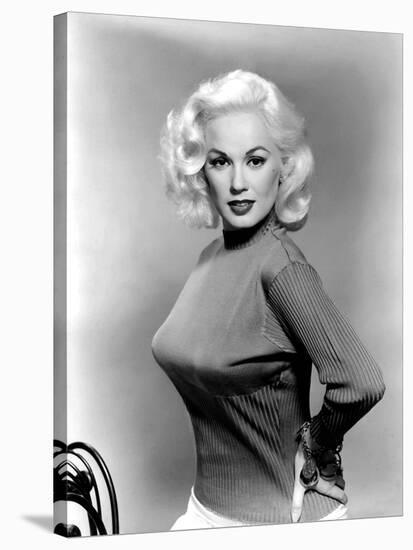 Mamie Van Doren- 1955 (b/w photo)-null-Stretched Canvas