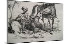 Mamluk Resting-Antoine Charles Horace Vernet-Mounted Art Print