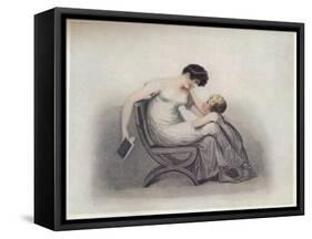 'Mamma, Don't Make Me Beg in Vain, Please Read That Pretty Book Again', c1808-Adam Buck-Framed Stretched Canvas