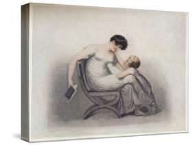 'Mamma, Don't Make Me Beg in Vain, Please Read That Pretty Book Again', c1808-Adam Buck-Stretched Canvas