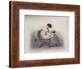 'Mamma, Don't Make Me Beg in Vain, Please Read That Pretty Book Again', c1808-Adam Buck-Framed Giclee Print