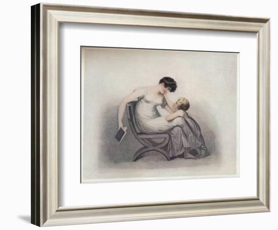 'Mamma, Don't Make Me Beg in Vain, Please Read That Pretty Book Again', c1808-Adam Buck-Framed Giclee Print