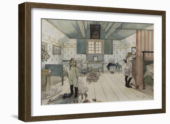 Mamma's and the Small Girl's Room, from 'A Home' series, c.1895-Carl Larsson-Framed Giclee Print