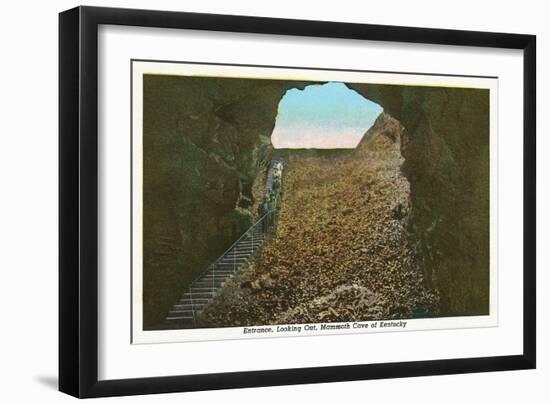 Mammoth Cave Entrance Looking Out-null-Framed Art Print