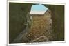 Mammoth Cave Entrance Looking Out-null-Mounted Art Print