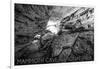 Mammoth Cave, Kentucky - Black and White-Lantern Press-Framed Art Print