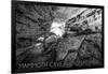 Mammoth Cave, Kentucky - Black and White-Lantern Press-Framed Art Print