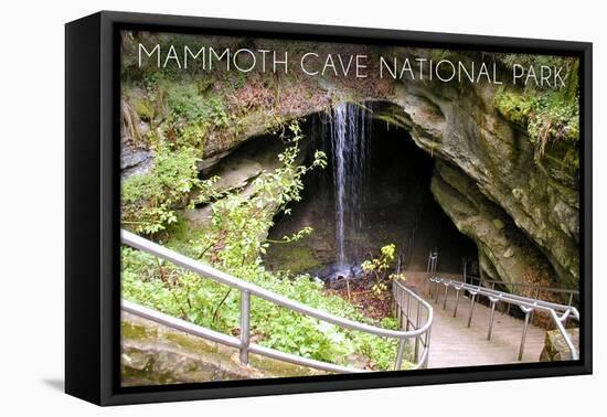 Mammoth Cave, Kentucky - Cave Entrance 1-Lantern Press-Framed Stretched Canvas