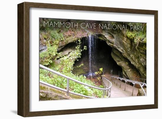 Mammoth Cave, Kentucky - Cave Entrance 1-Lantern Press-Framed Art Print