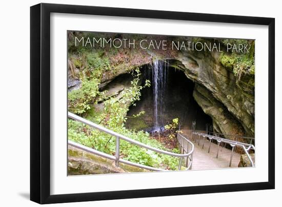 Mammoth Cave, Kentucky - Cave Entrance 1-Lantern Press-Framed Art Print