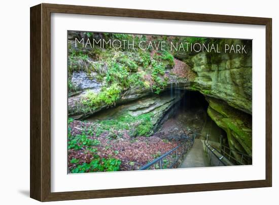 Mammoth Cave, Kentucky - Cave Entrance 2-Lantern Press-Framed Art Print