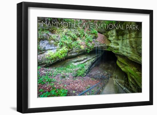 Mammoth Cave, Kentucky - Cave Entrance 2-Lantern Press-Framed Art Print