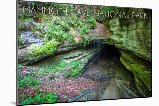 Mammoth Cave, Kentucky - Cave Entrance 2-Lantern Press-Mounted Art Print