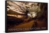 Mammoth Cave, Kentucky - Cave Interior-Lantern Press-Framed Stretched Canvas