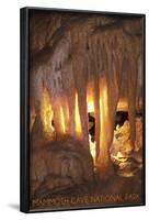 Mammoth Cave, Kentucky - Drapery Room-Lantern Press-Framed Art Print