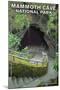 Mammoth Cave, Kentucky - Entrance-Lantern Press-Mounted Art Print