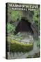 Mammoth Cave, Kentucky - Entrance-Lantern Press-Stretched Canvas