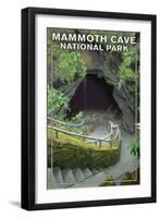 Mammoth Cave, Kentucky - Entrance-Lantern Press-Framed Art Print