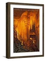 Mammoth Cave, Kentucky - Frozen Niagra-Lantern Press-Framed Art Print
