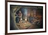 Mammoth Cave, Kentucky - Original Cave Painting-Lantern Press-Framed Premium Giclee Print