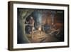 Mammoth Cave, Kentucky - Original Cave Painting-Lantern Press-Framed Art Print